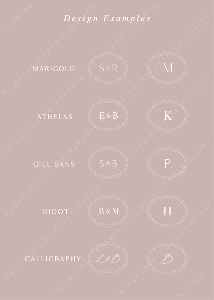 font examples for custom wax stamp