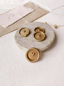3D floral pattern oval wax seals in gold