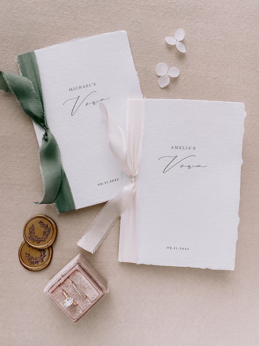 Wedding Vow Books | Olive Paperie Co.