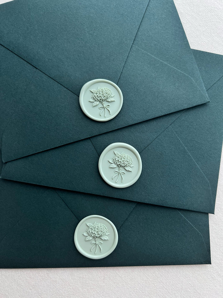 3D Hydrangea Wax Stamp