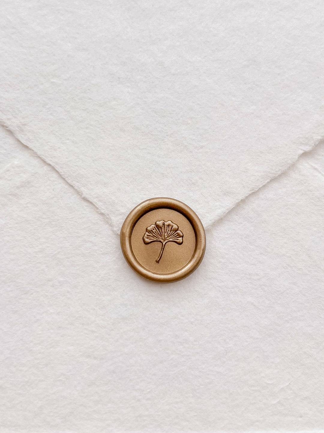 ginkgo leaf mini gold wax seal