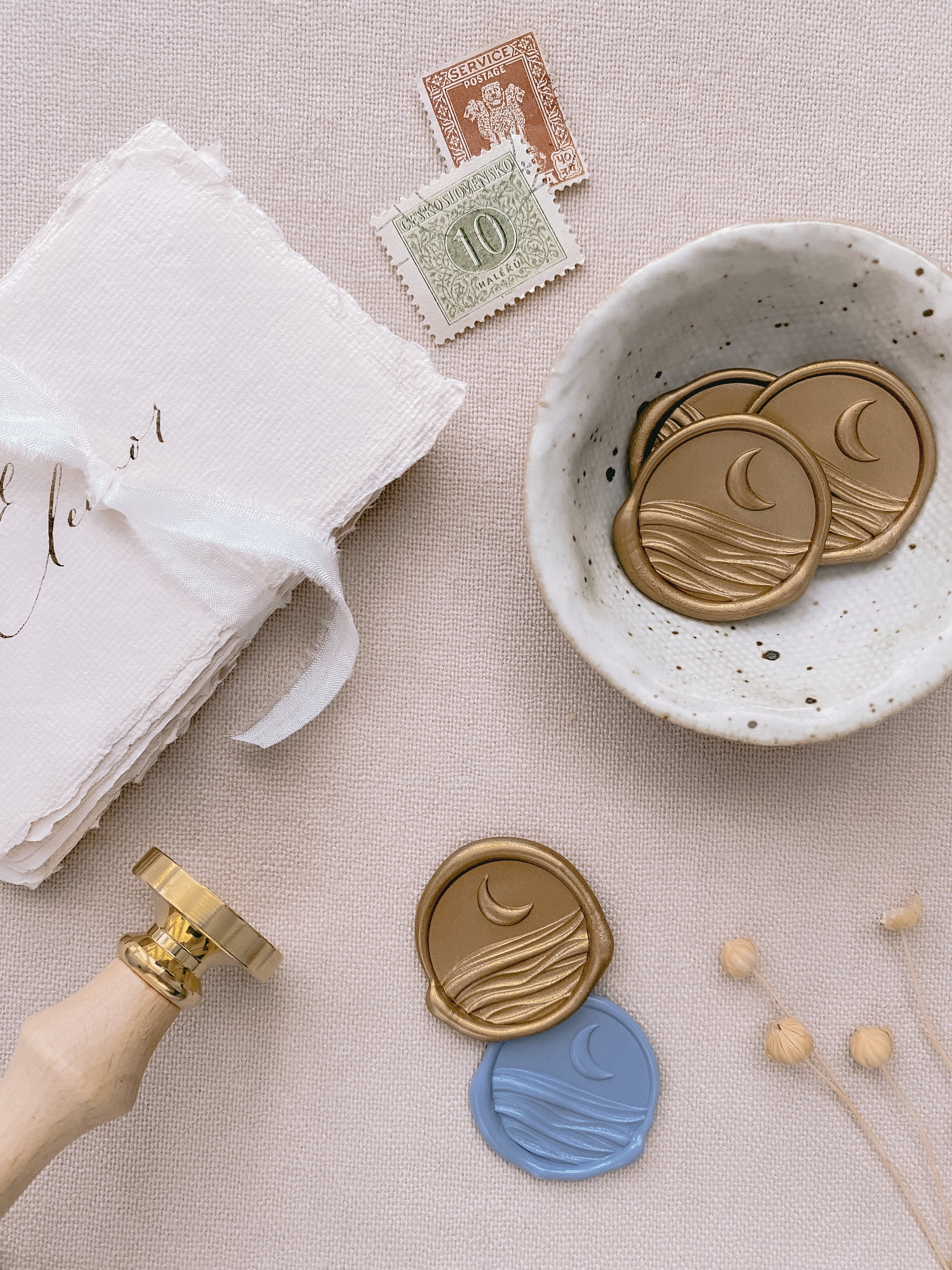 3D Moonlight Wax Seals – Olive Paperie Co.