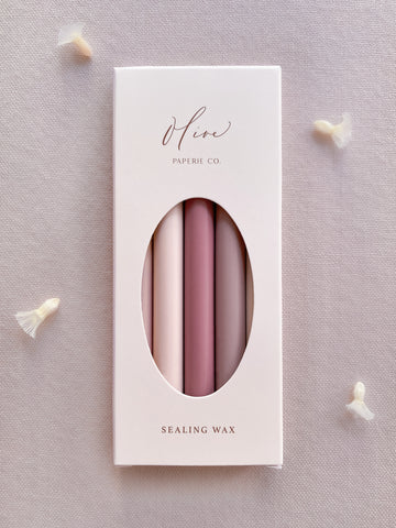 Rosy Sealing Wax Sticks Sampler (Set of 5)