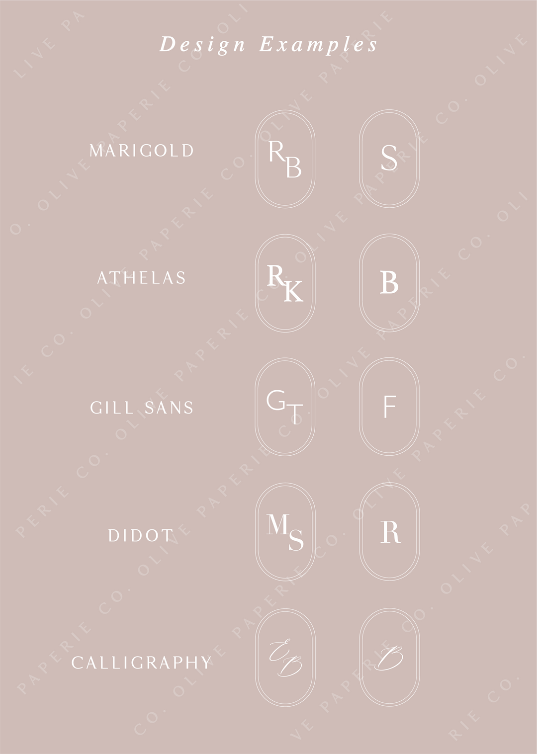 font examples for custom wax seal stamp