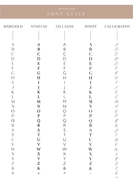 monogram wax stamp font options