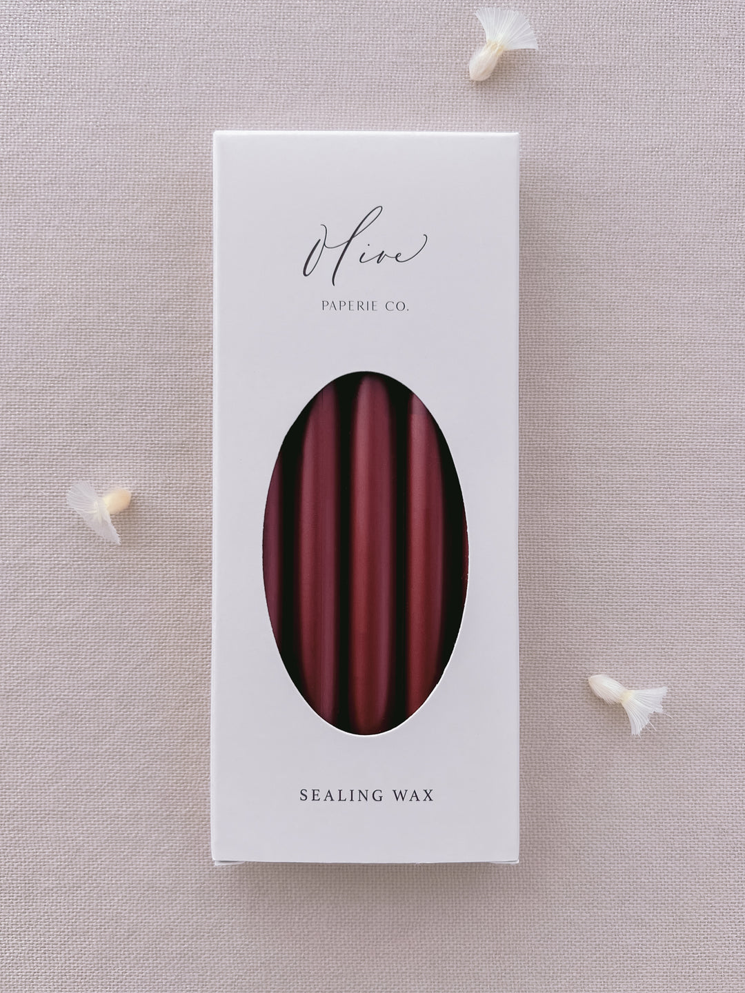 a set of 5 antique-red glue gun sealing wax sticks