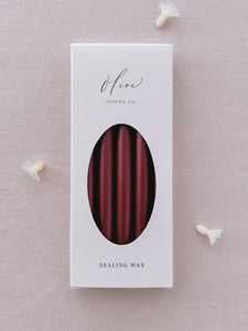 pack of five metallic red glue gun sealing wax sticks