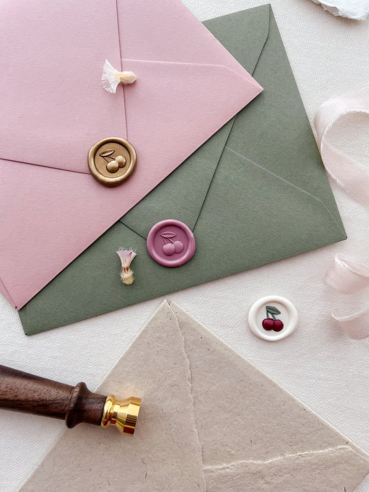 cherry emoji mini wax seals 