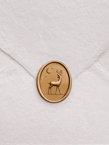 3D reindeer wax seal stamp 