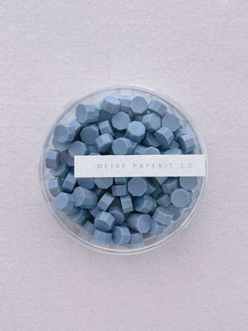 French Blue Sealing Wax Beads