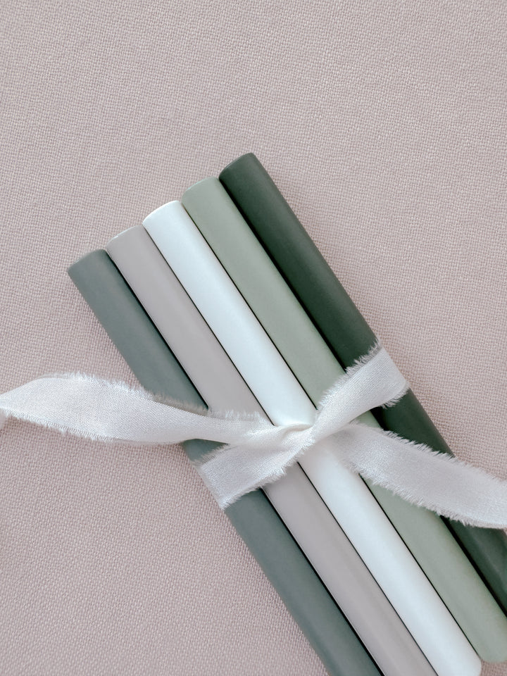 green colors glue gun sealing wax sticks