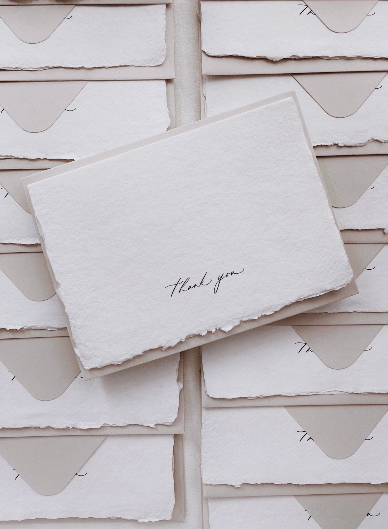 Handmade Paper Thank You Cards - Set of 5 – Olive Paperie Co.