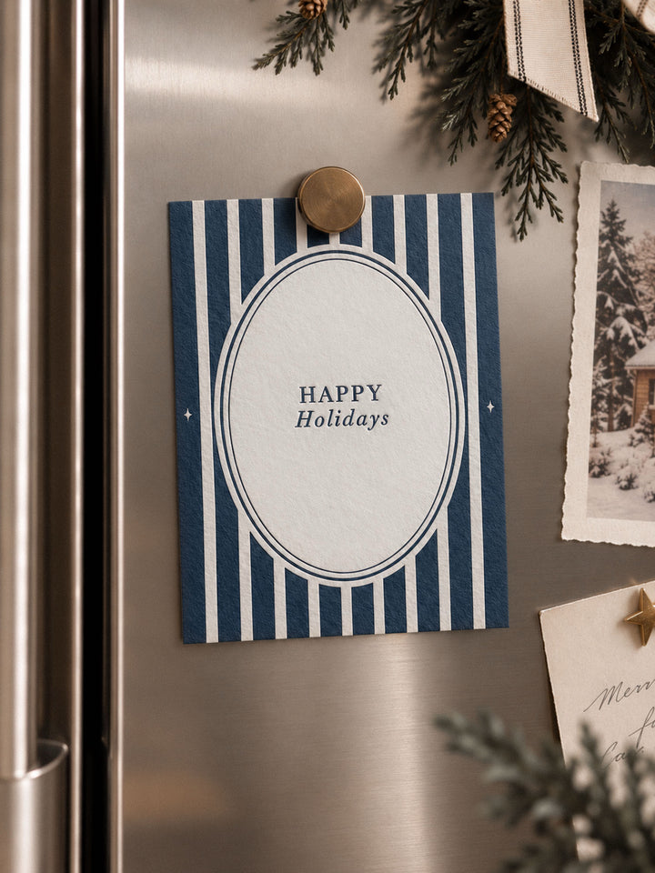 Happy Holidays Letterpress Cards