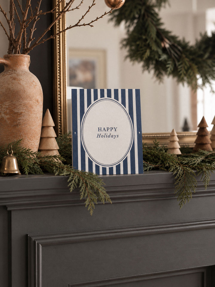 Happy Holidays Letterpress Cards