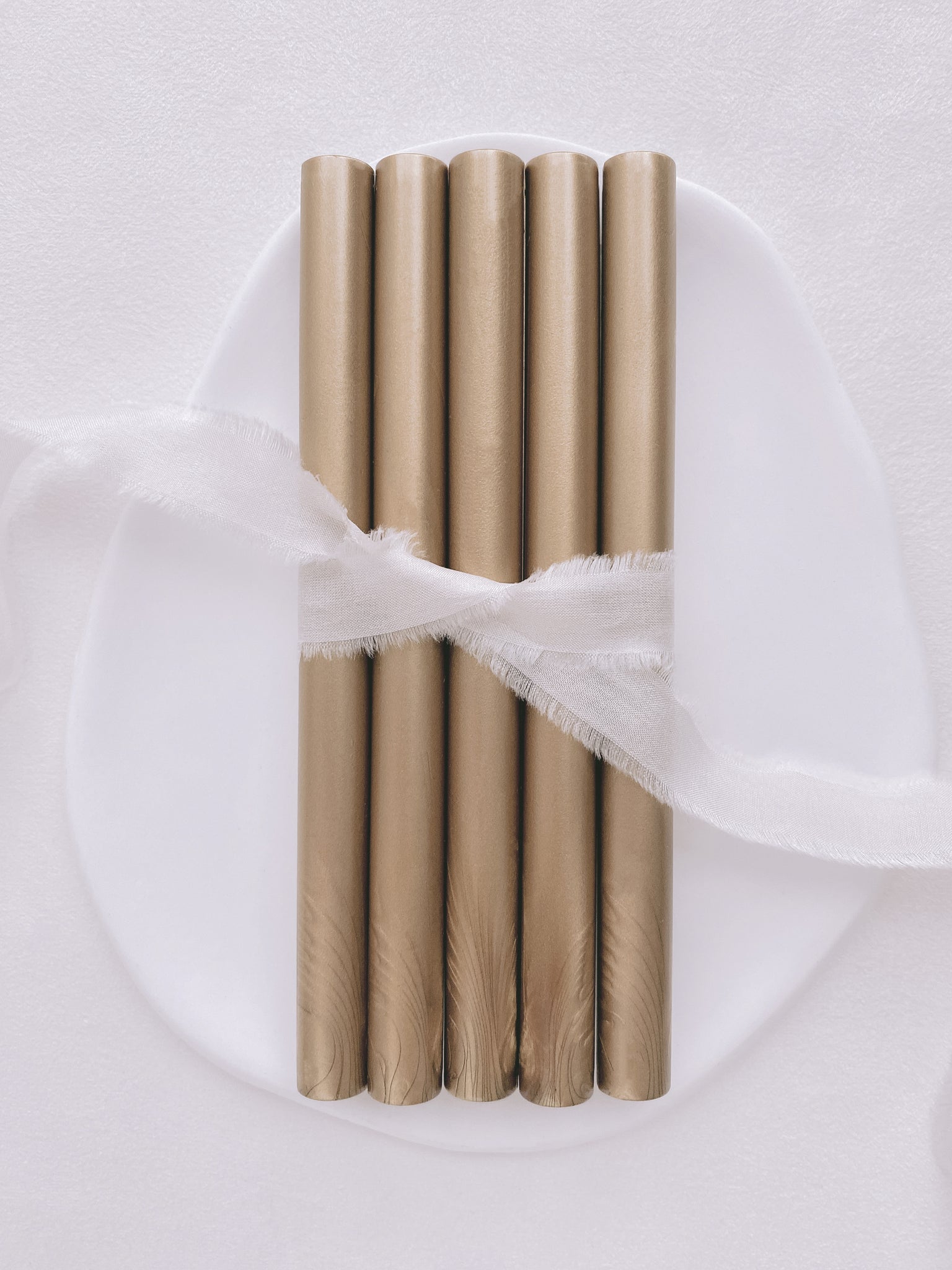 a set of 5 golden dune sealing wax sticks
