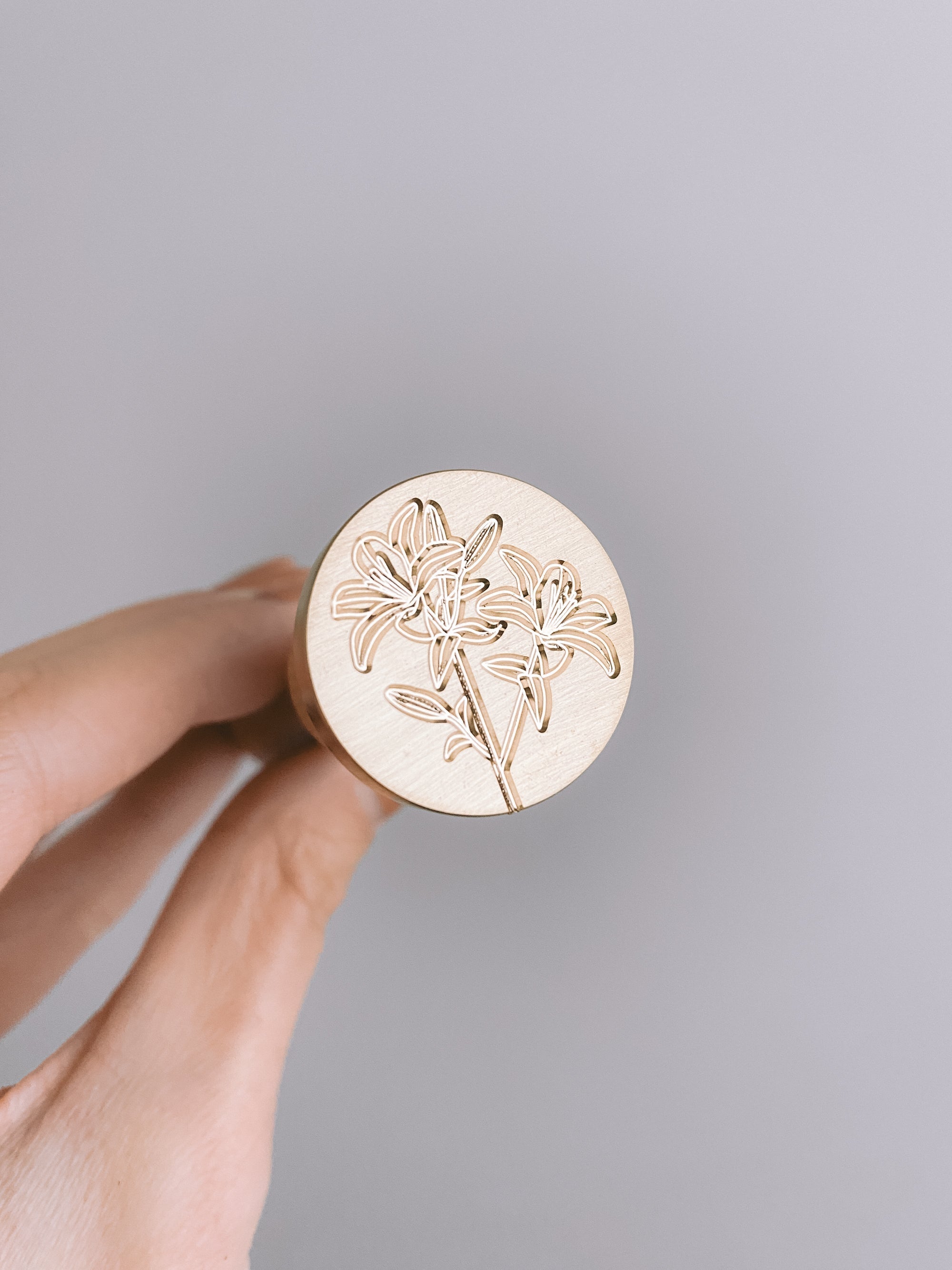 Herbin Engraved Seal Brass Disc Dove - Products Ltd