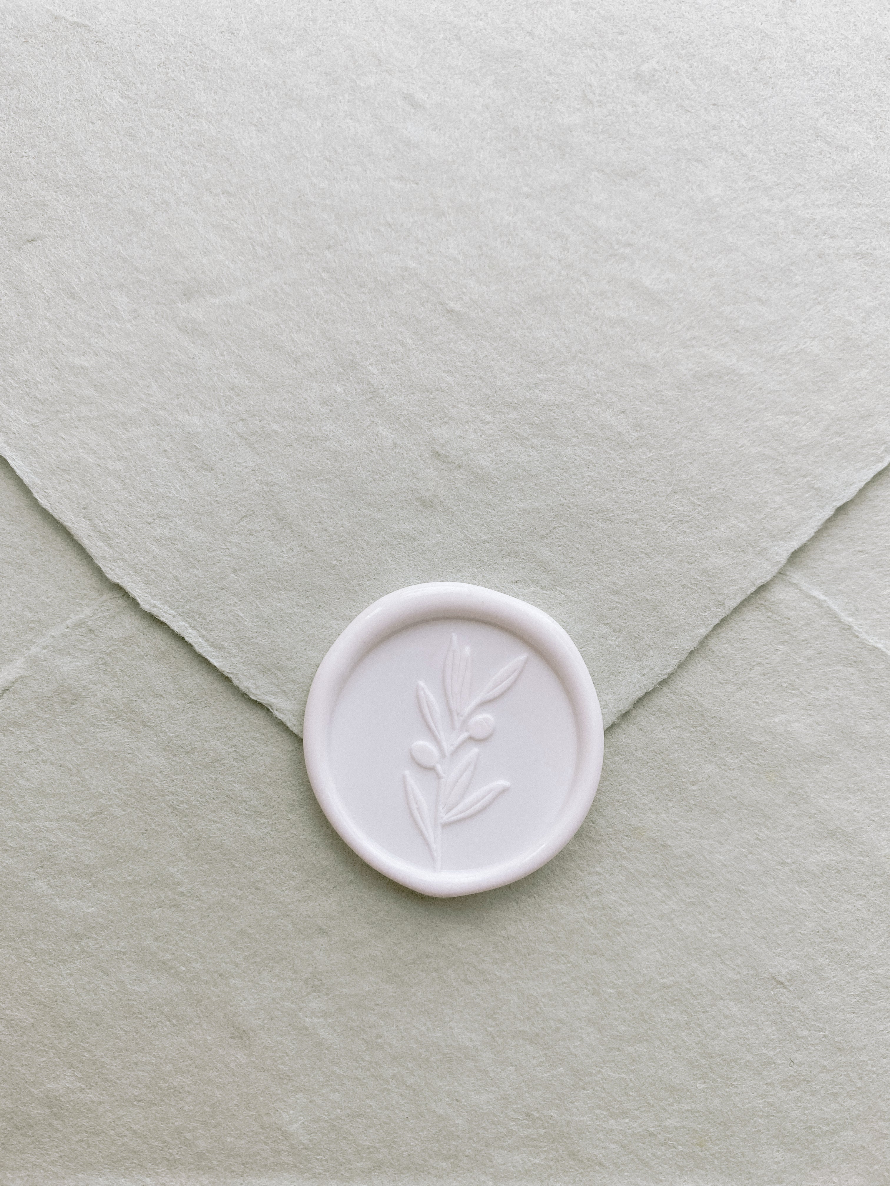 White Wax Seals With Olive Branches (pack of 10) Marketplace Wax Seals by  undefined