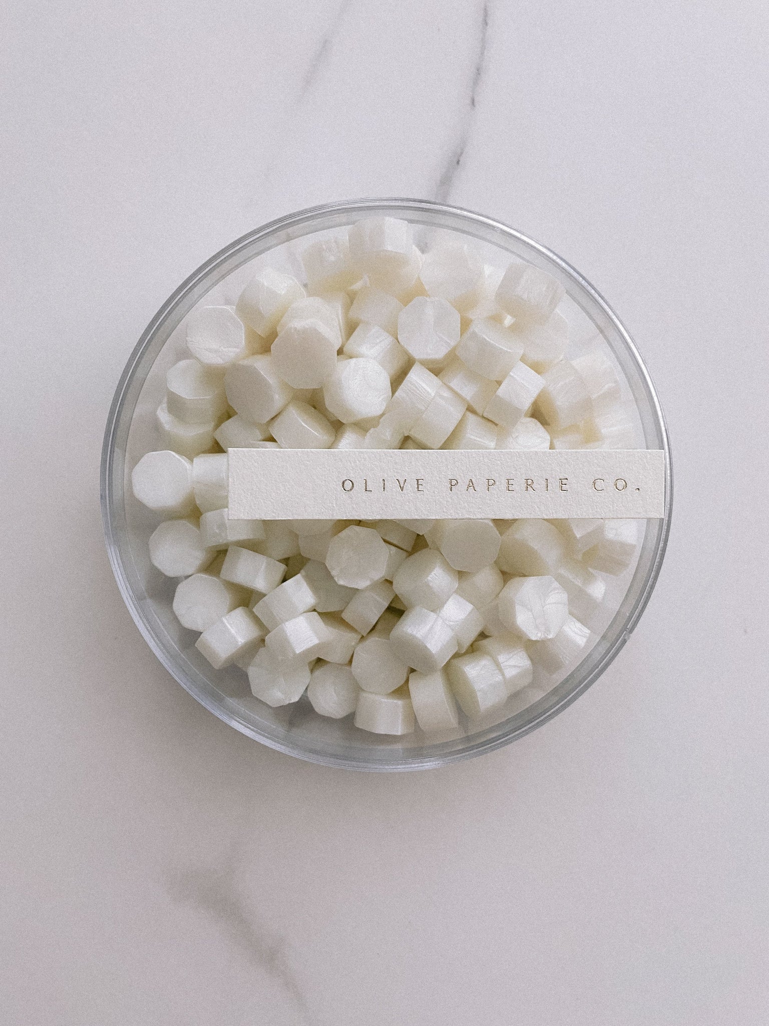 White Pearl Sealing Wax Beads – Olive Paperie Co.