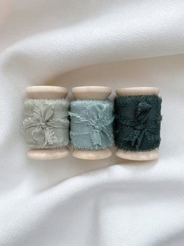 Handmade Silk Ribbon with Organic Edge — Betty Lu Paperie
