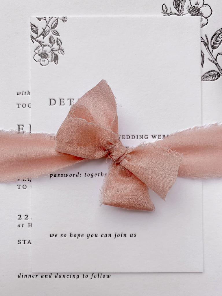 Nude Silk Ribbon Set – Olive Paperie Co.