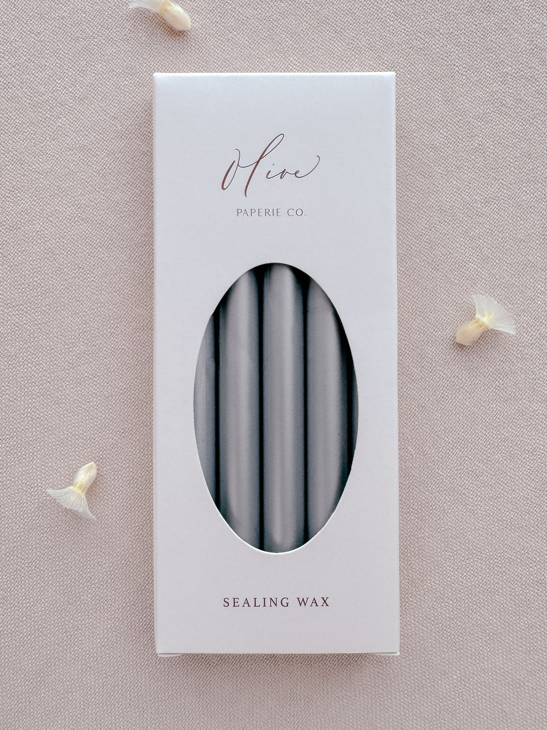 pack of 5 silver colored sealing wax sticks for glue guns