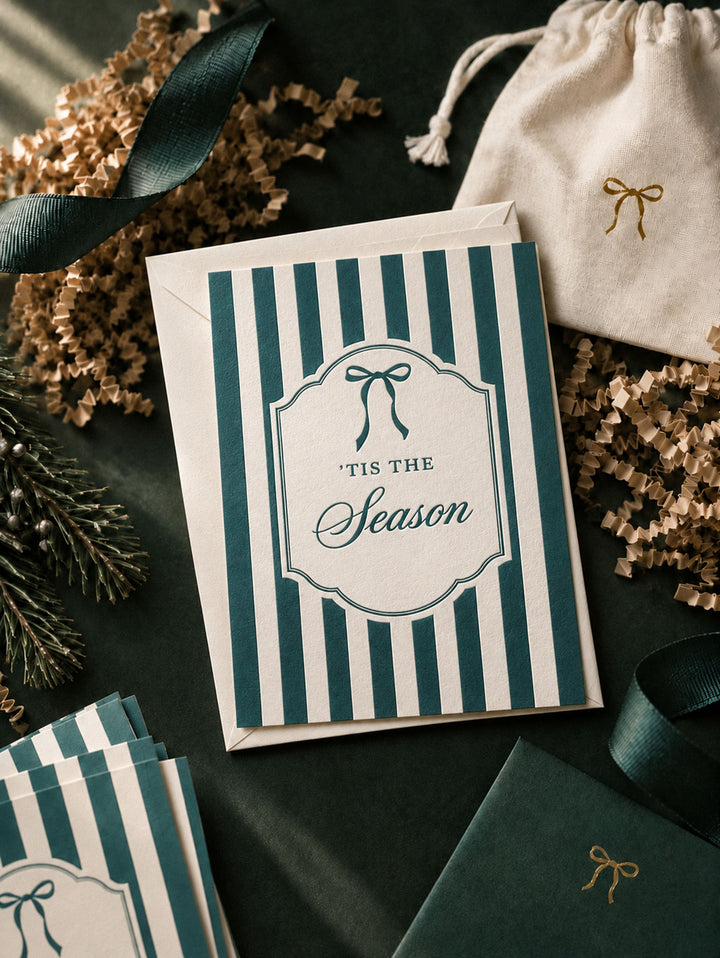 ’Tis the Season Letterpress Christmas Cards