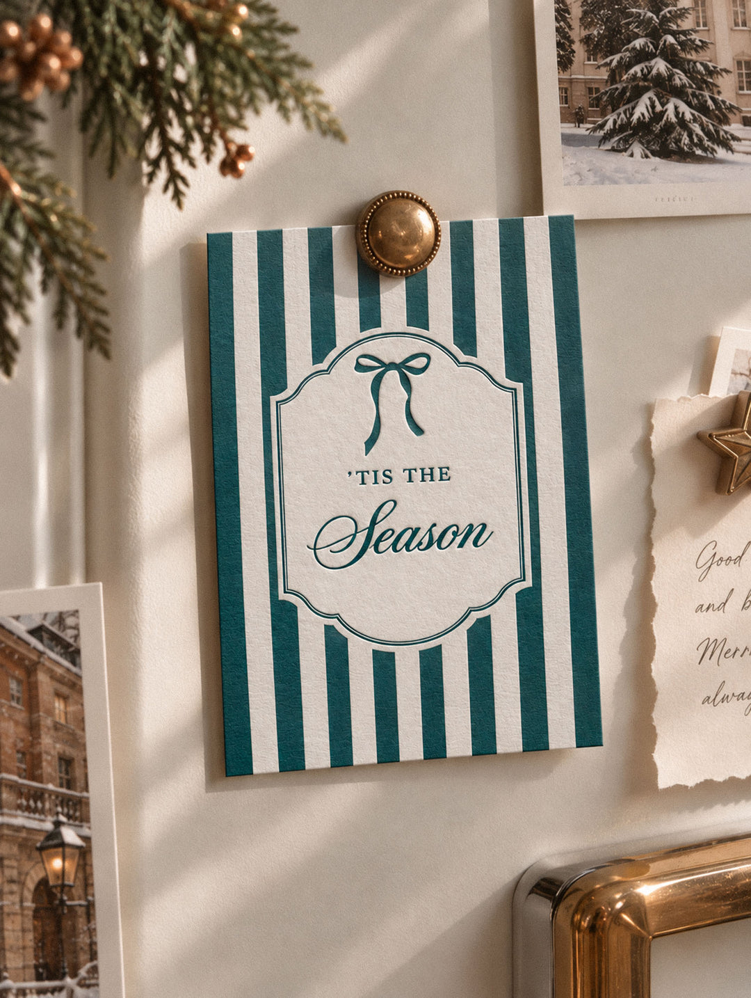 ’Tis the Season Letterpress Christmas Cards