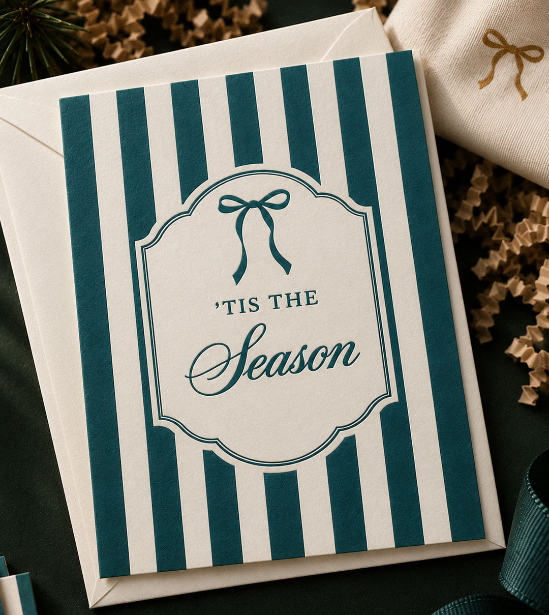 ’Tis the Season Letterpress Christmas Cards