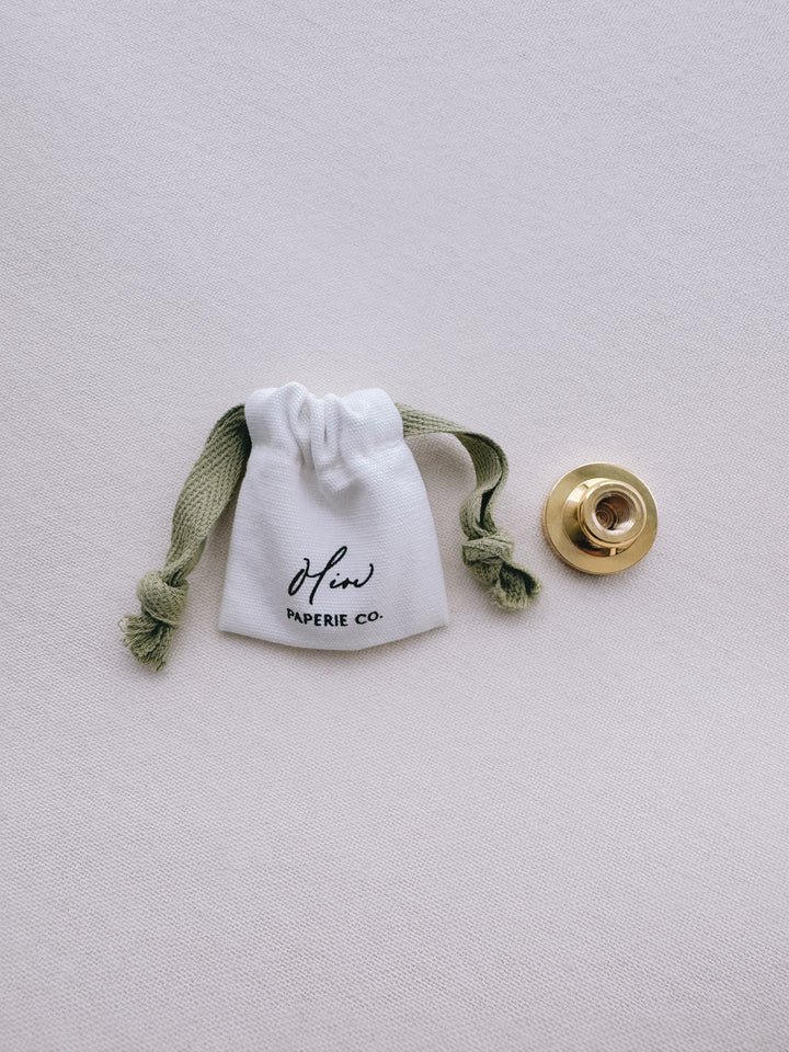 mini storage pouch for wax seal stamp head 