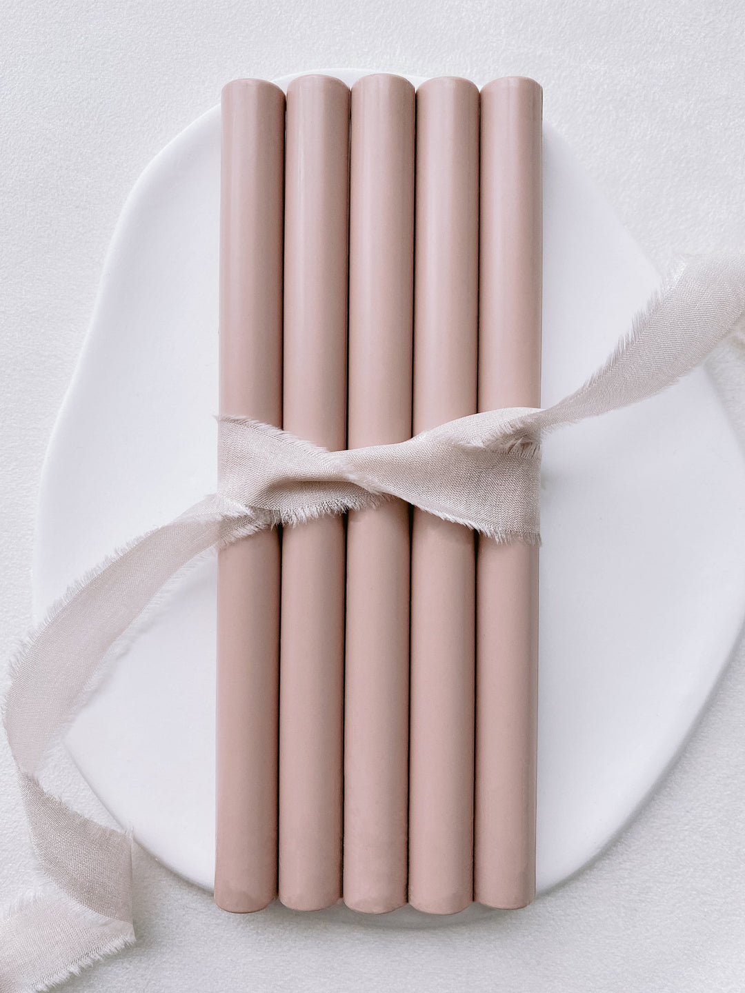 a set of 5 nude glue gun sealing wax sticks